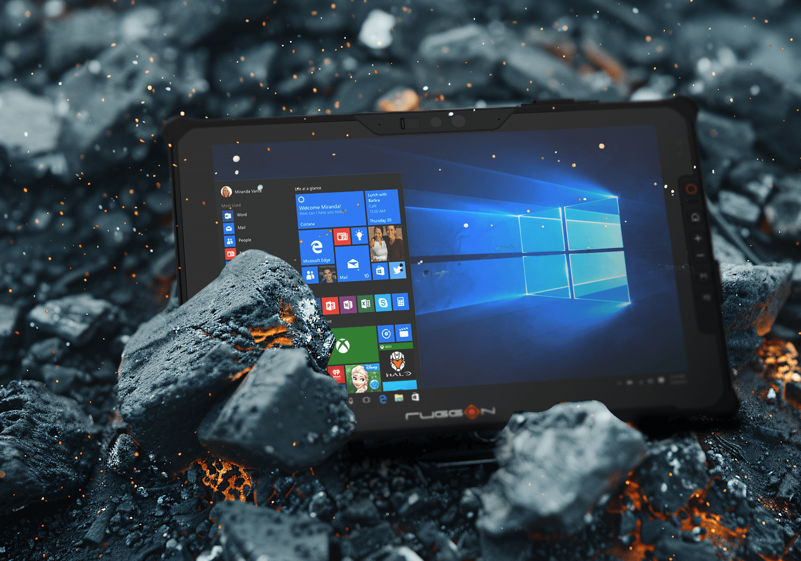 RuggON SOL PA501 rugged tablet ensures its visibility in various light conditions.