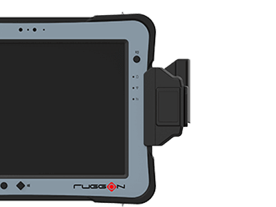 Rugged tablet with Machine Readable Zone Reader, MRZ