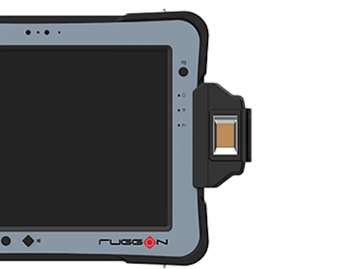 Rugged Tablet with fingerprint reader and Magnetic Stripe Reader, MSR, 2 in 1